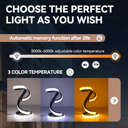 1PC unique creative desk lamp, USB power supply - three-tone light, suitable for bedroom study living room office