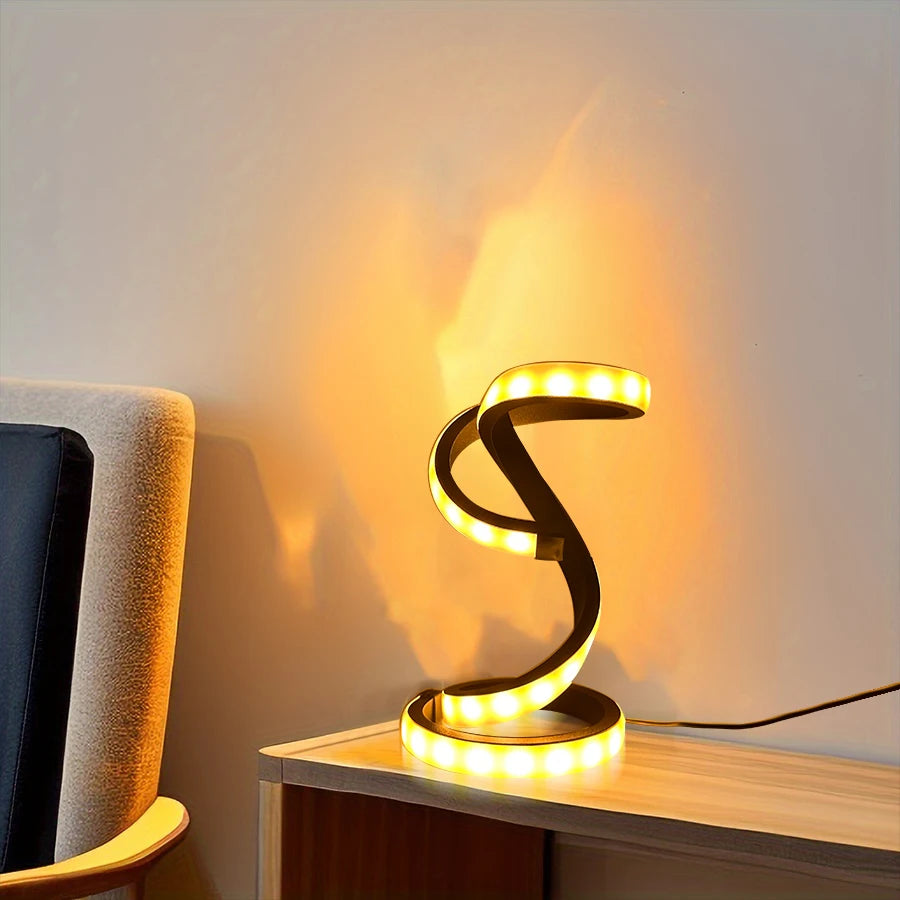 1PC unique creative desk lamp, USB power supply - three-tone light, suitable for bedroom study living room office