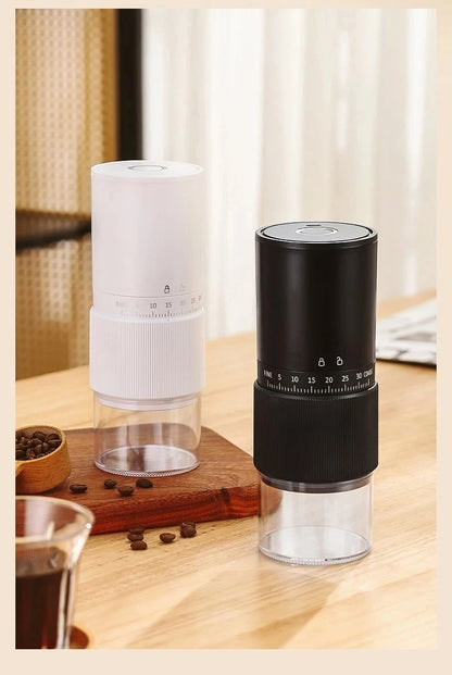 New Portable Electric Coffee Bean Grinder Household 1000mAh 35 Gears Externally Adjustable Coffee Machine Rechargeable Grinders