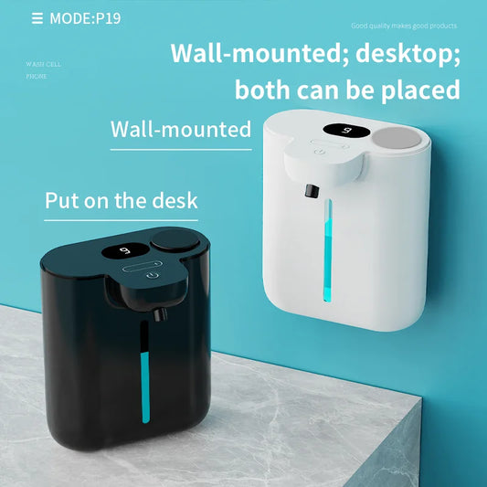Intelligent Digital Display Soap Dispenser 500ML Capacity Automatic Hand Sanitizer Suitable for Wall Mounting or Desktop Use