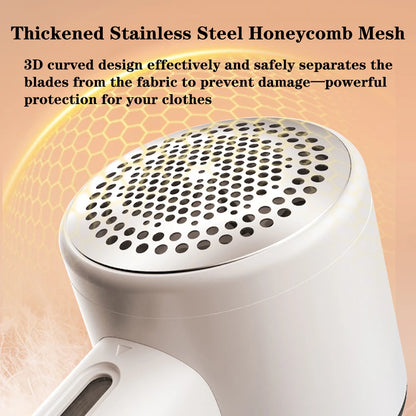 New Electric Lint Remover 1200mAh Rechargeable Fabric Shaver Portable Clothes Shaver for Sweaters Coats Blankets Sofas Curtains